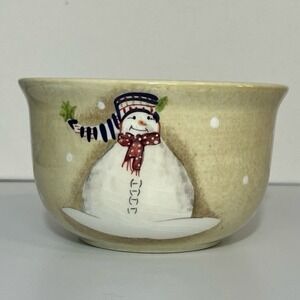 Sakura Oneida Debbie Taylor‎ Keman Earthenware Snowmates Cream 6” Christmas
